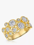 Jools by Jenny Brown gold cubic zirconia ring - British product