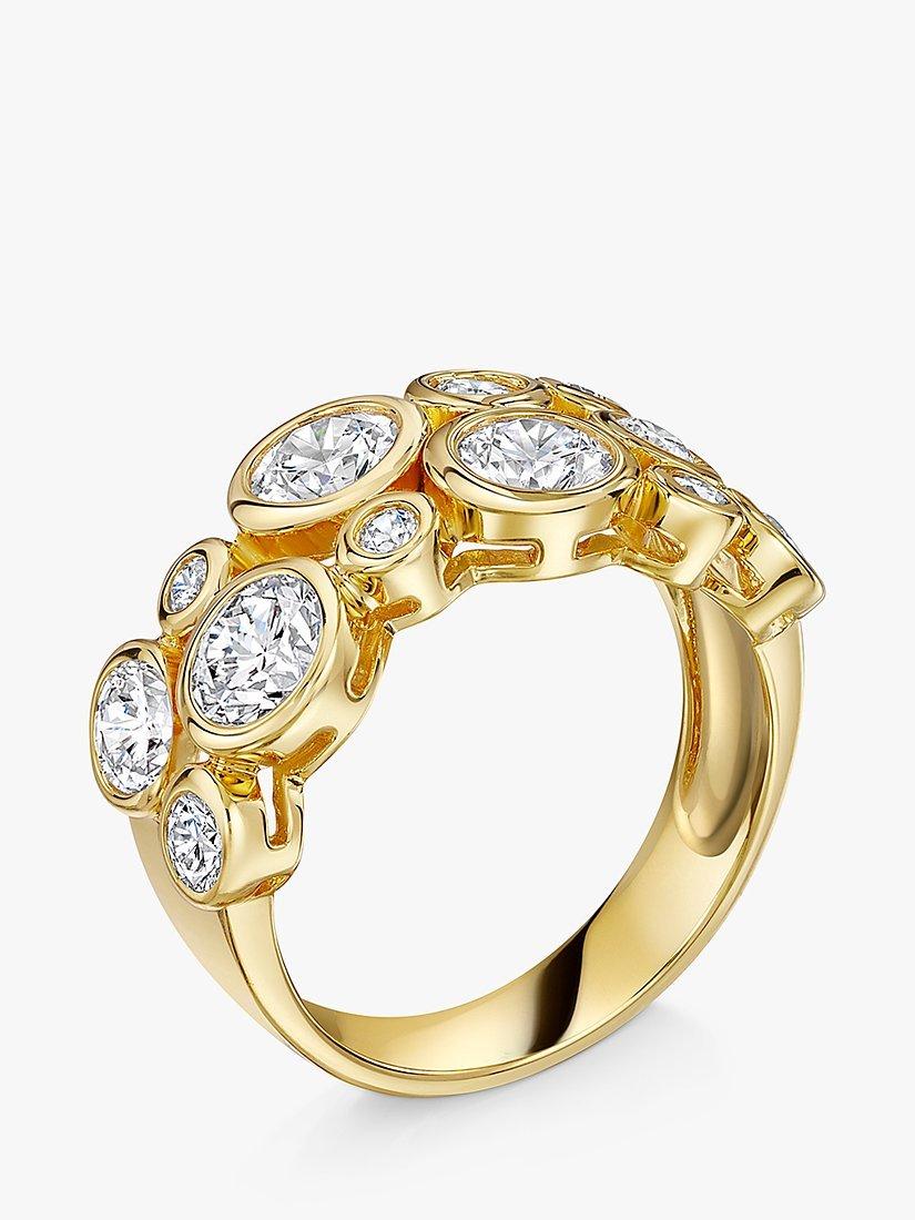 Jools by Jenny Brown gold cubic zirconia ring - British product