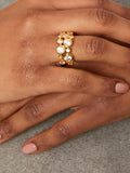 Jools by Jenny Brown gold cubic zirconia ring - British product