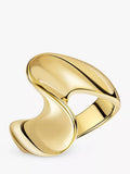Jools by Jenny Brown Twist Band Ring Gold