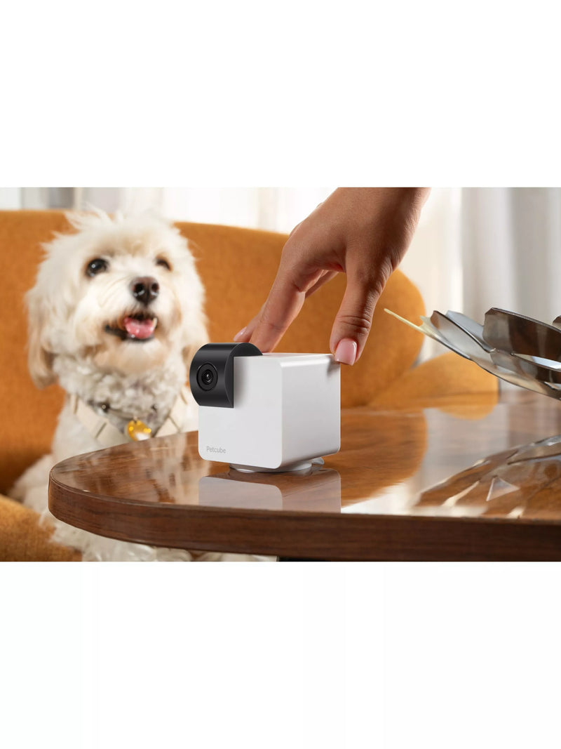 Petcube 360 white pet camera, UK version