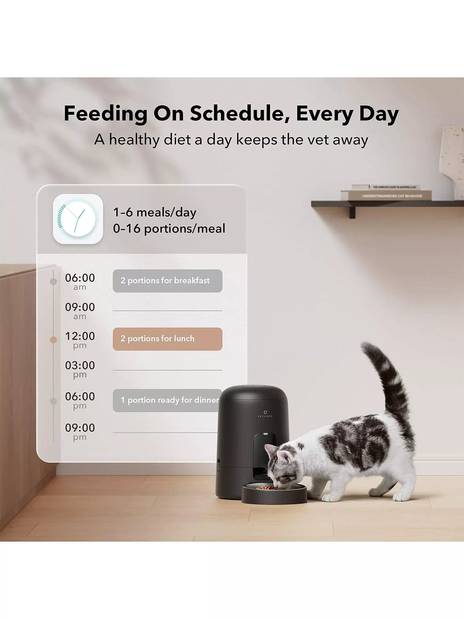 Petlibro Libro Air pet feeder Black, imported from the UK