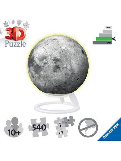 John Lewis Ravensburger 3D Glow in the Dark Moon Jigsaw Puzzle - Online bei McGrocer kaufen