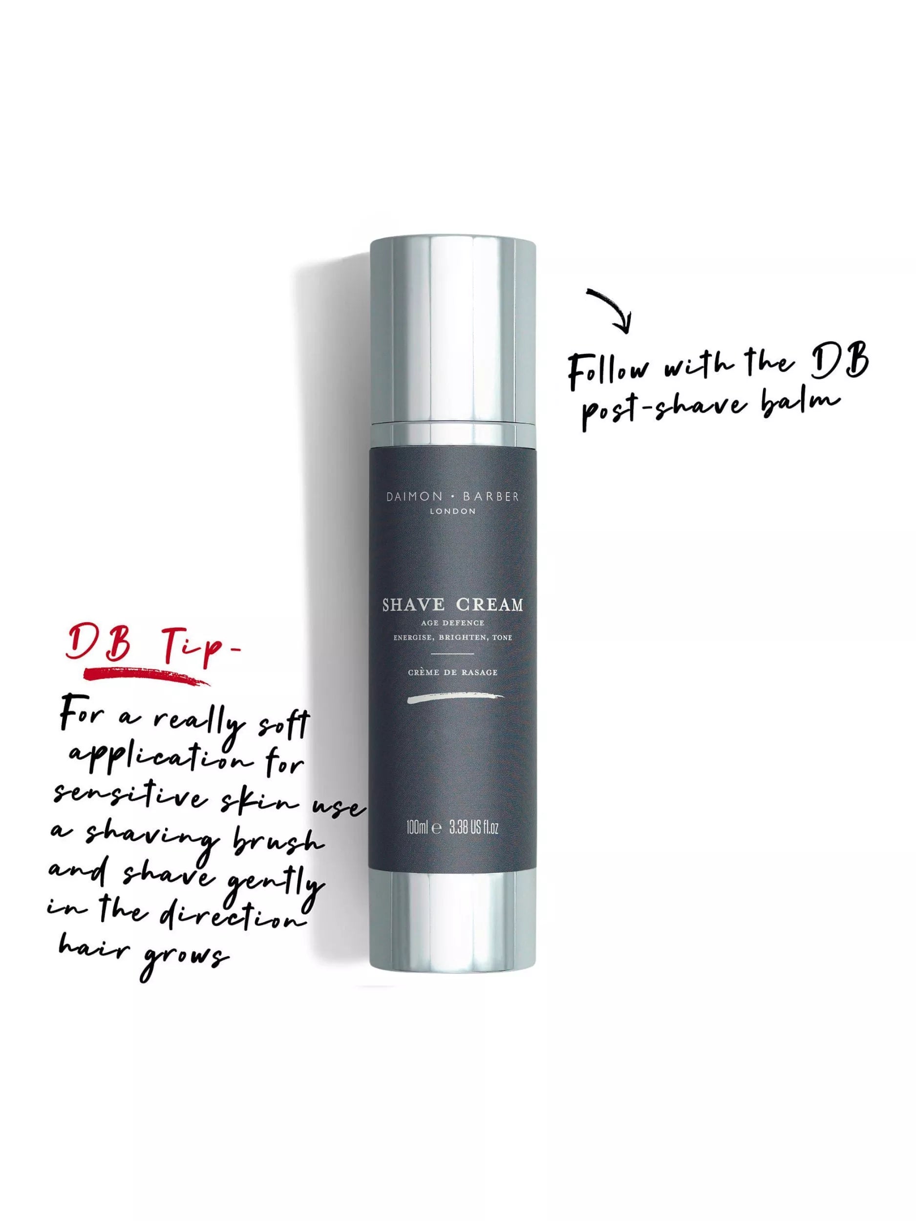 Daimon Barber Age Defence Shave Cream 100ml - British product