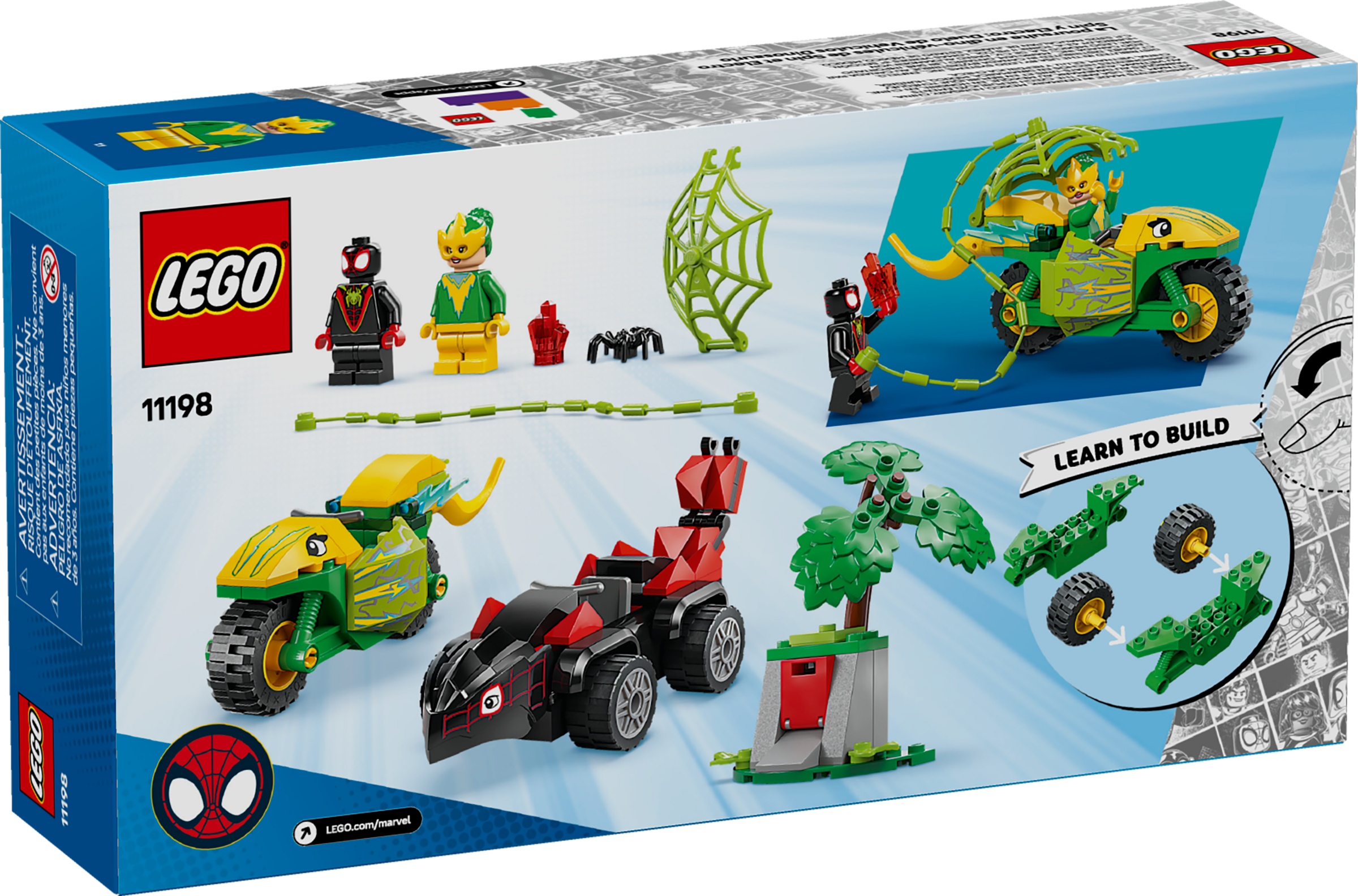LEGO Spin and Electro Dinosaur Vehicle Chase 124 Pieces (British brand)
