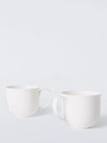 John Lewis + Queensberry Hunt Cupola Bone China Coffee Mug, Set of 2, 380ml, White