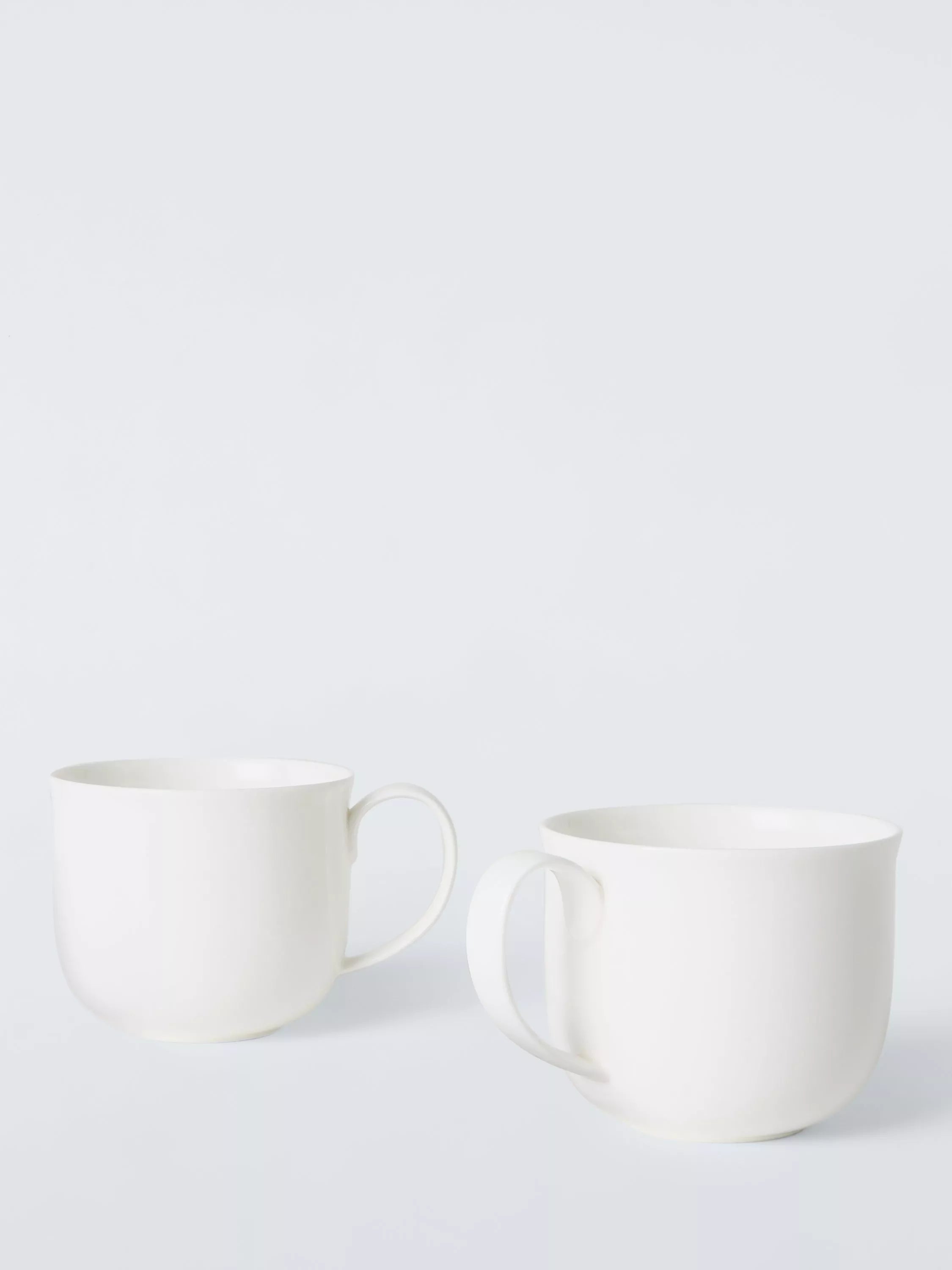 John Lewis Queensberry Hunt white bone china coffee mug set 380ml, UK version