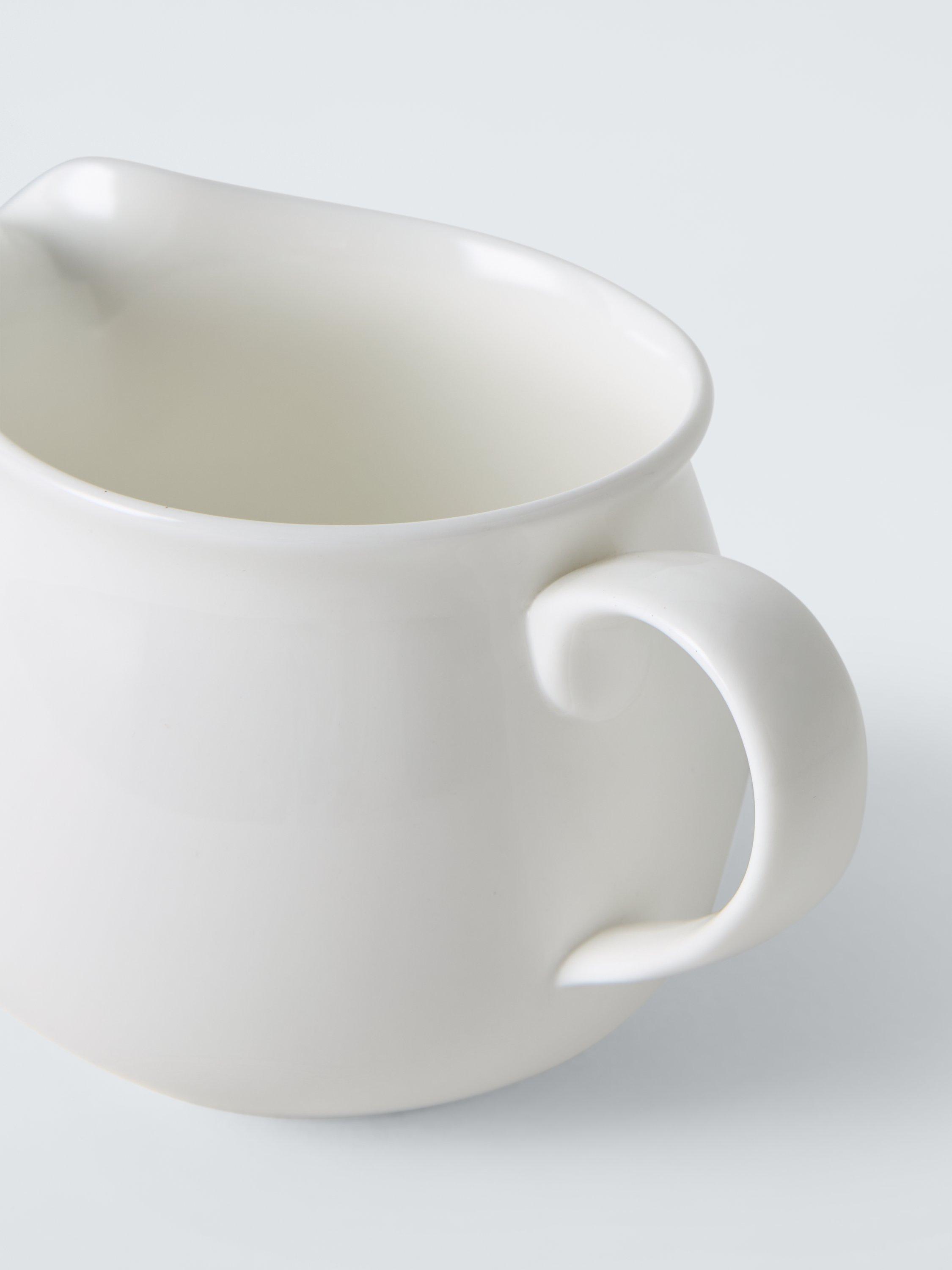 John Lewis & Queensberry Hunt Cupola bone china milk jug 290ml, imported from the UK