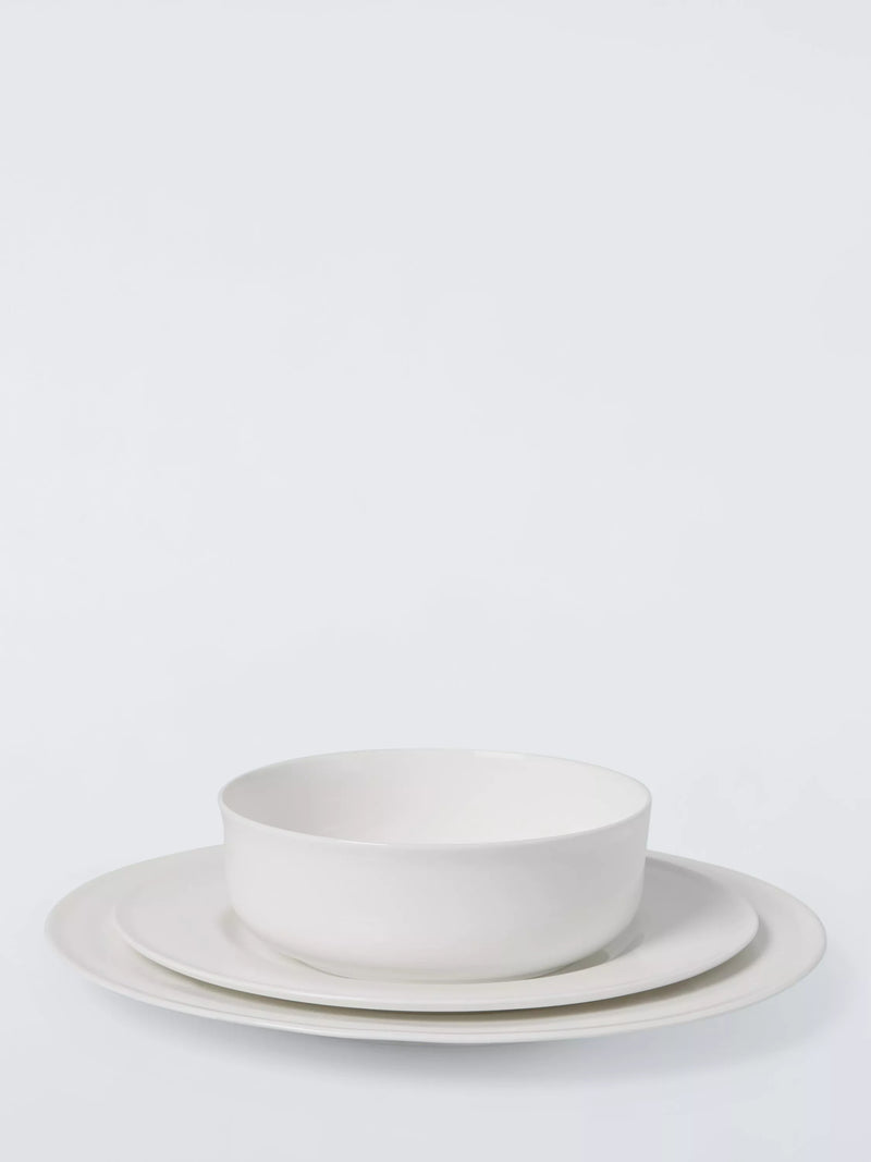 John Lewis bone china dinnerware set 12-piece, imported from the UK