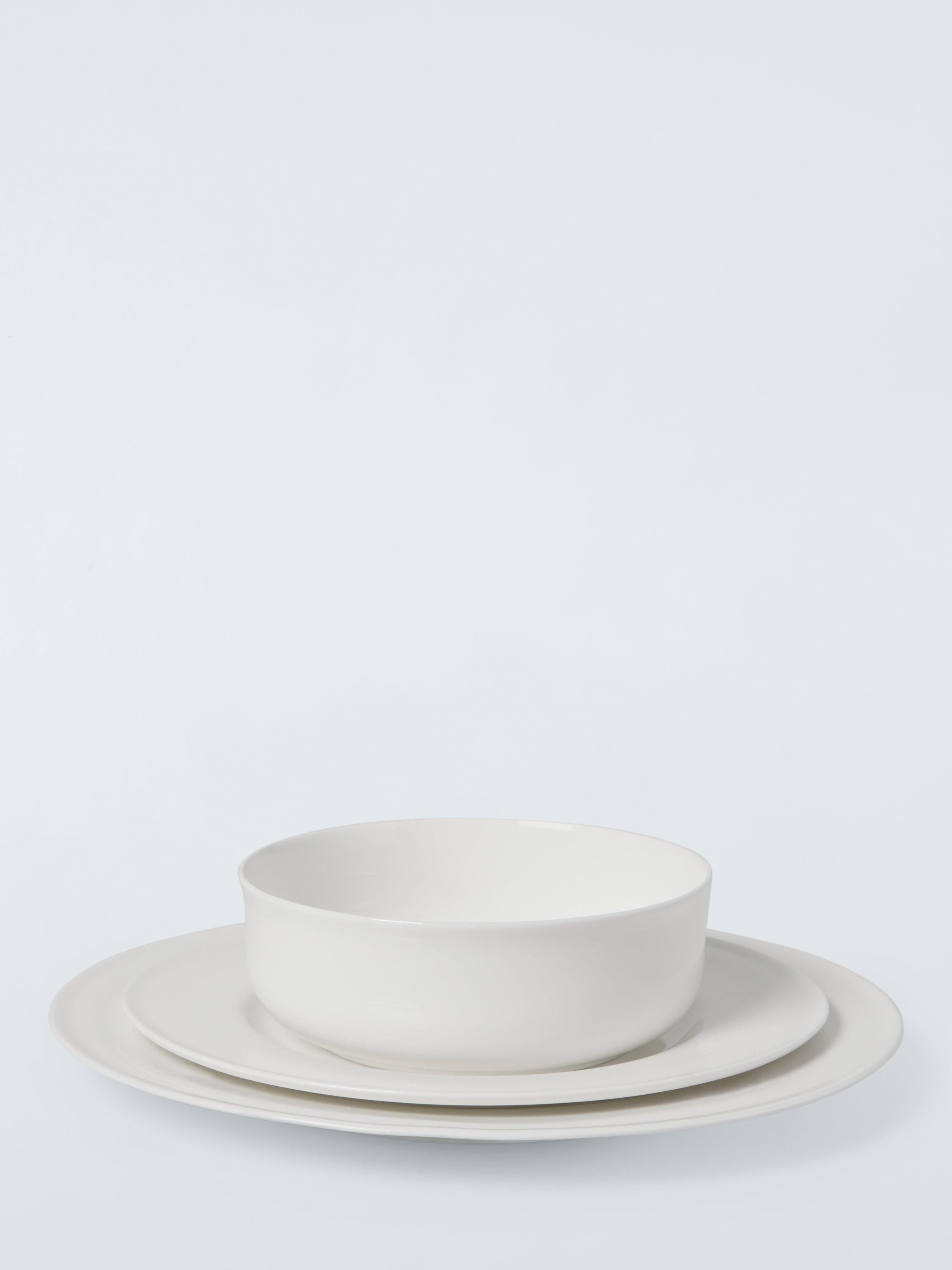 John Lewis bone china dinnerware set 12-piece, imported from the UK