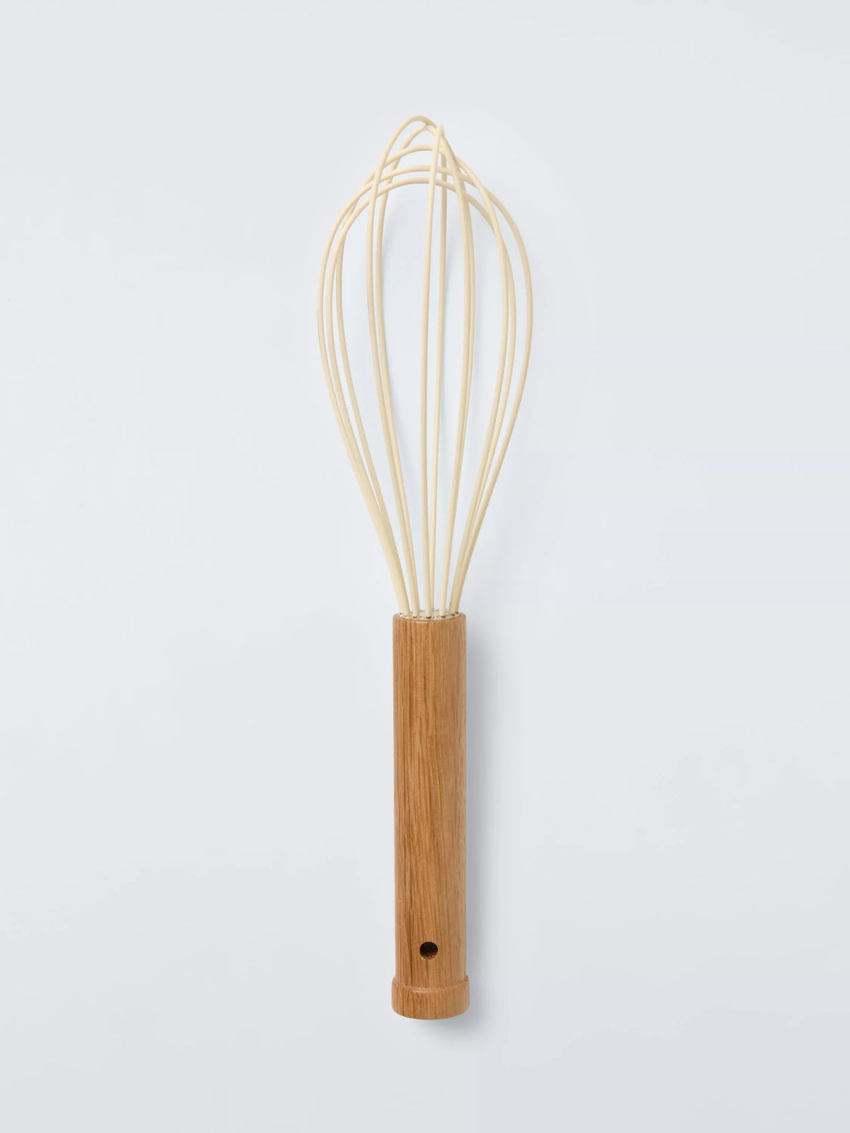John Lewis wood handle silicone whisk, imported from the UK