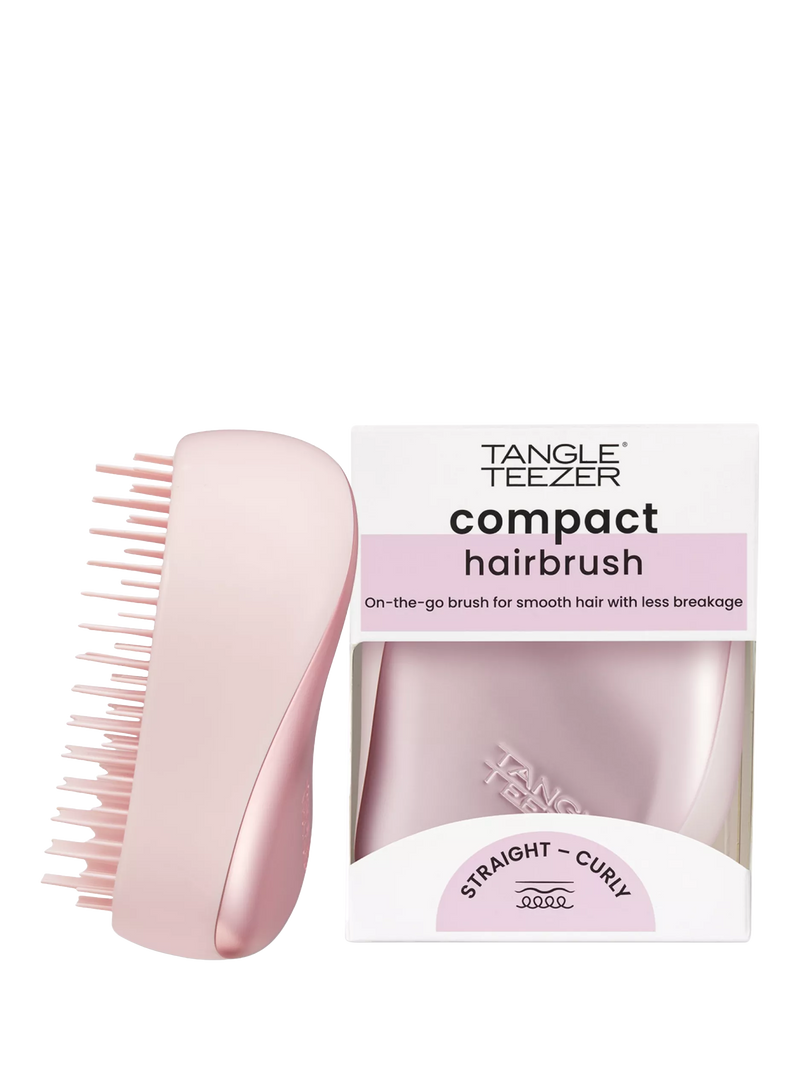 Tangle Teezer compact hairbrush Pink Matte Chrome (British brand)