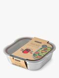 black+blum stainless steel square lunch box 1.4L - British product