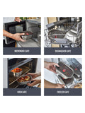 black+blum stainless steel square lunch box 1.4L - British product