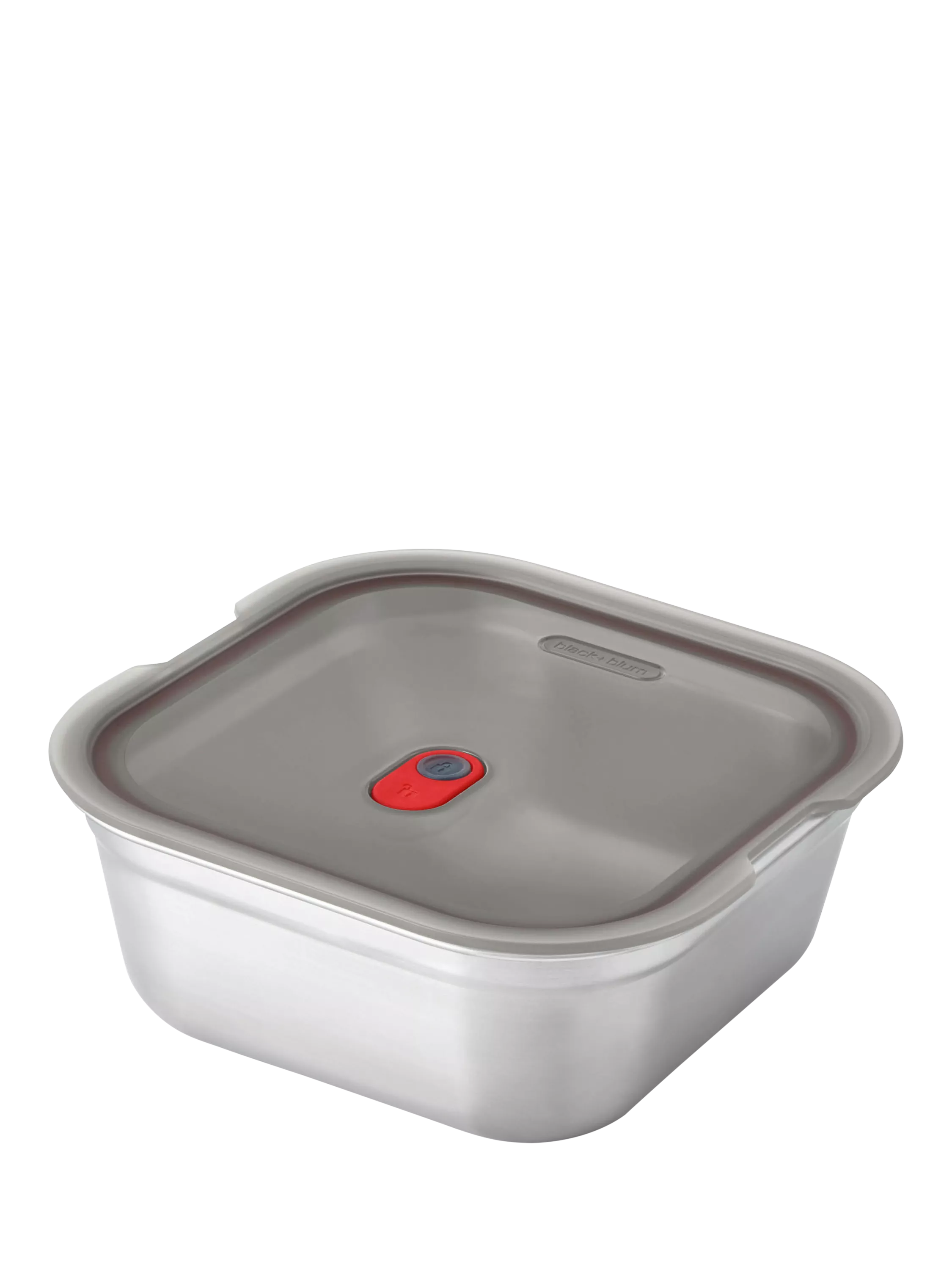 black+blum Stainless Steel Microwaveable Square Lunch Box 1.4L