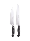 Robert Welch 2-piece knife set with chef's and bread knife (British brand)