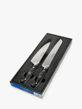 Robert Welch 2-piece knife set with chef's and bread knife (British brand)