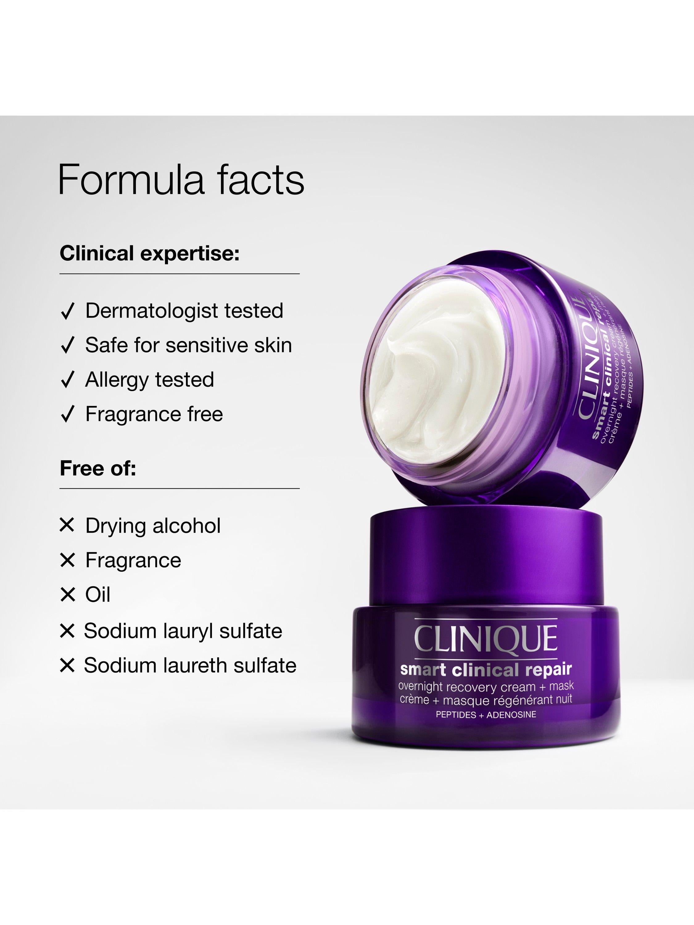 Clinique Smart Clinical Repair overnight recovery cream 50ml, imported from the UK