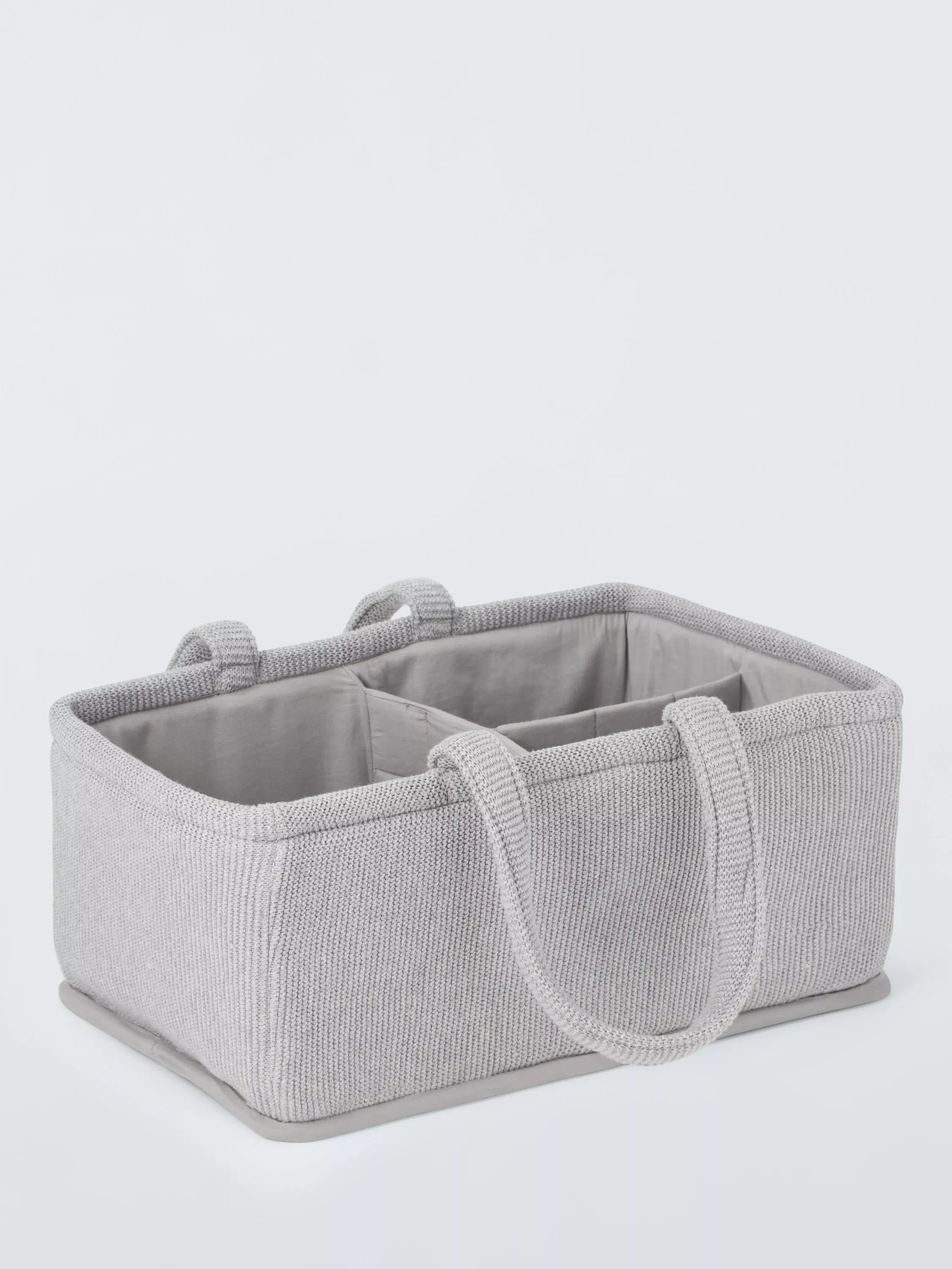 John Lewis knitted storage caddy with 3 compartments, UK version