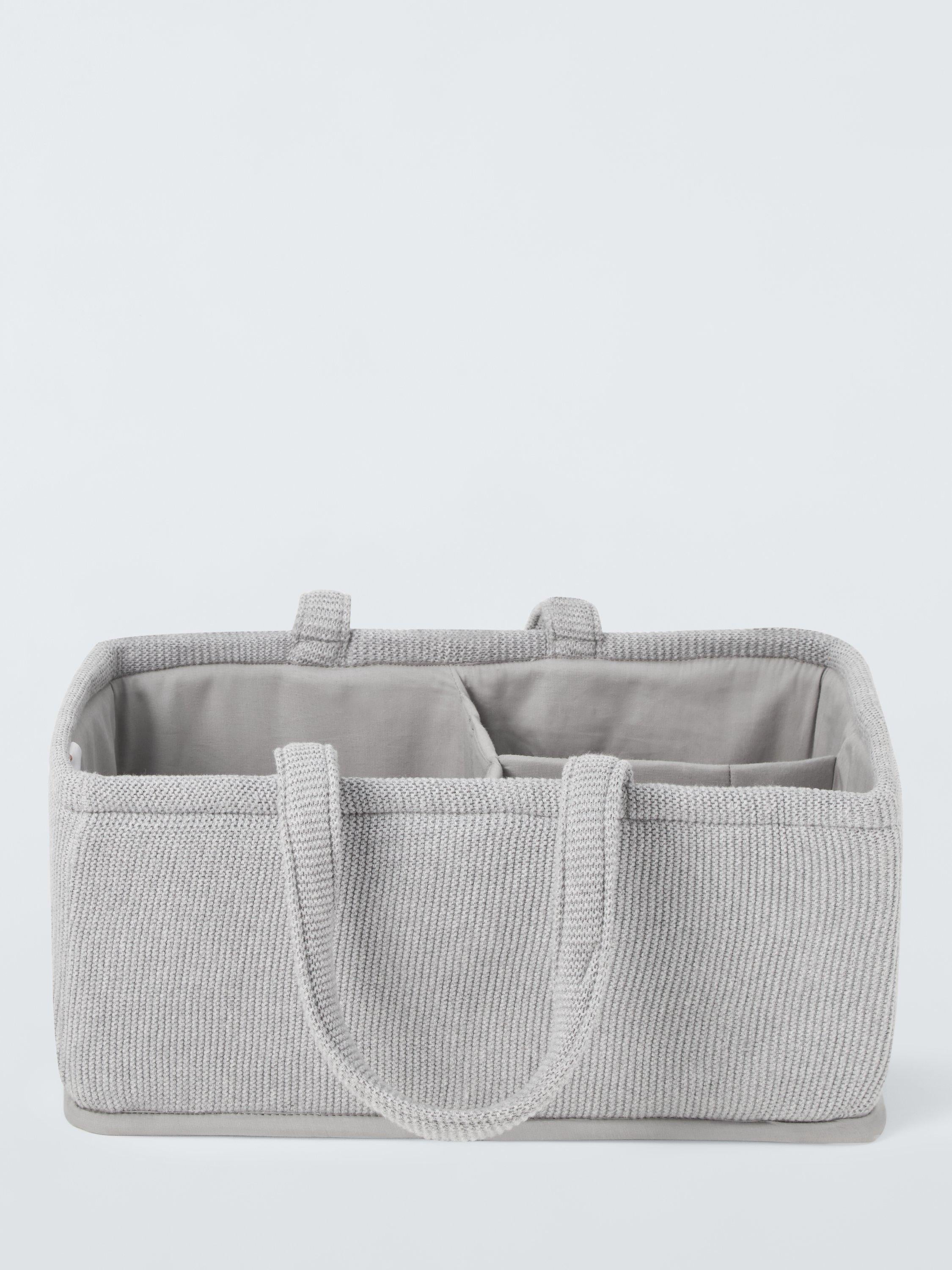 John Lewis knitted storage caddy with 3 compartments, UK version