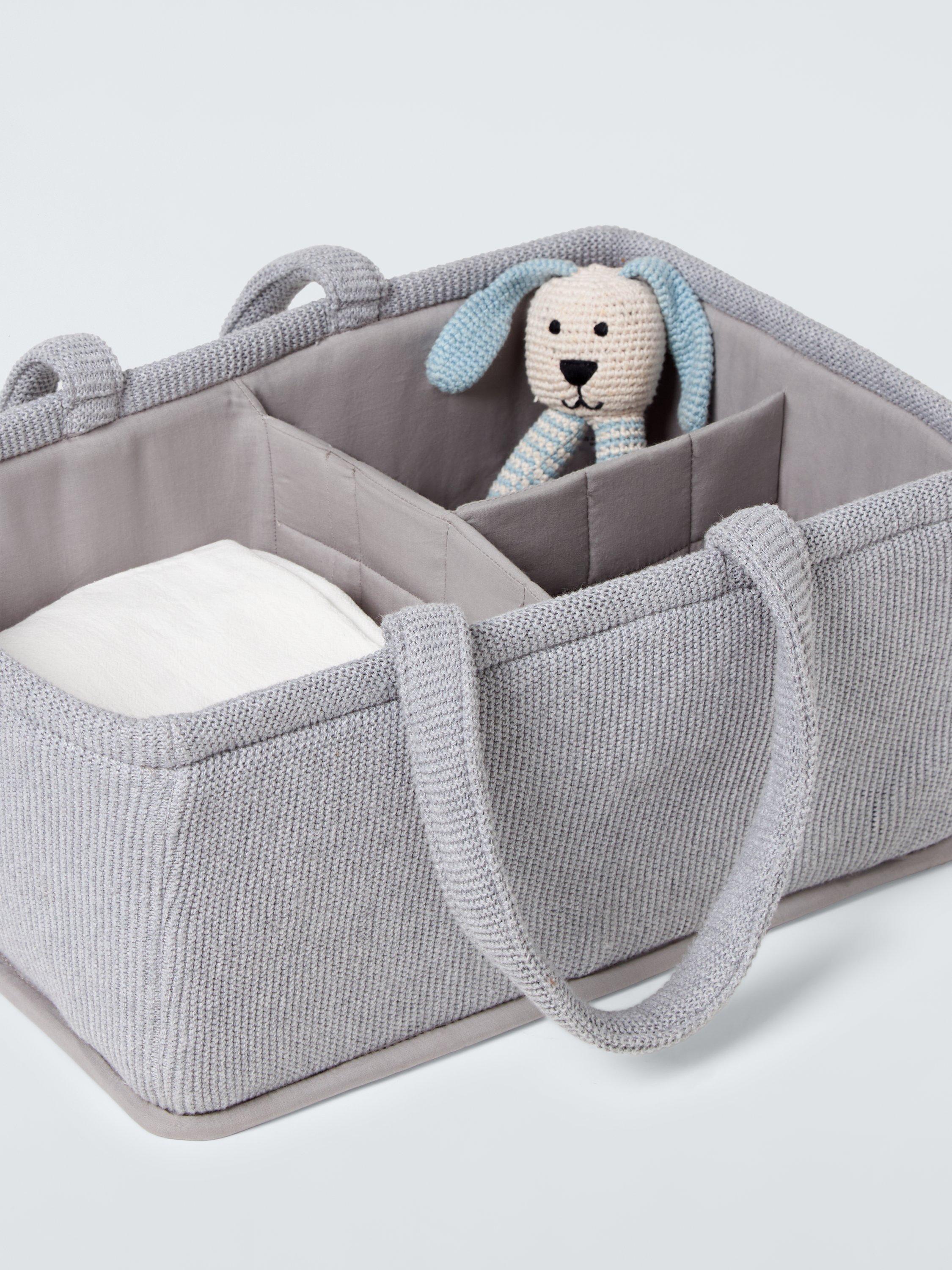 John Lewis knitted storage caddy with 3 compartments, UK version