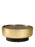 West Elm Drum Coffee Table Antique Brass UK version