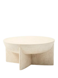 West Elm lava stone coffee table white 76cm, UK version