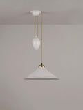 Original BTC bone china pendant light natural shade - British product
