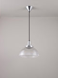 Original BTC prismatic glass pendant light clear, imported from the UK