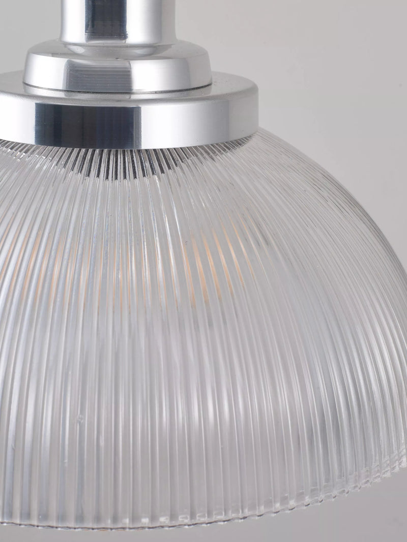 Original BTC prismatic glass pendant light clear, imported from the UK