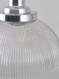 Original BTC prismatic glass pendant light clear, imported from the UK