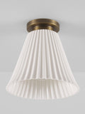 Original BTC Hector Pleat bone china ceiling light natural, UK version