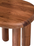 West Elm Cannellini acacia wood side table cool walnut, UK version