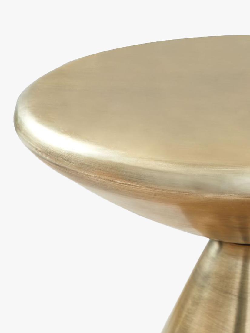 West Elm Cosmo side table antique brass 46x37cm (British brand)