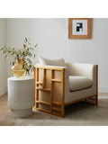 West Elm fluted earthenware side table white, UK version