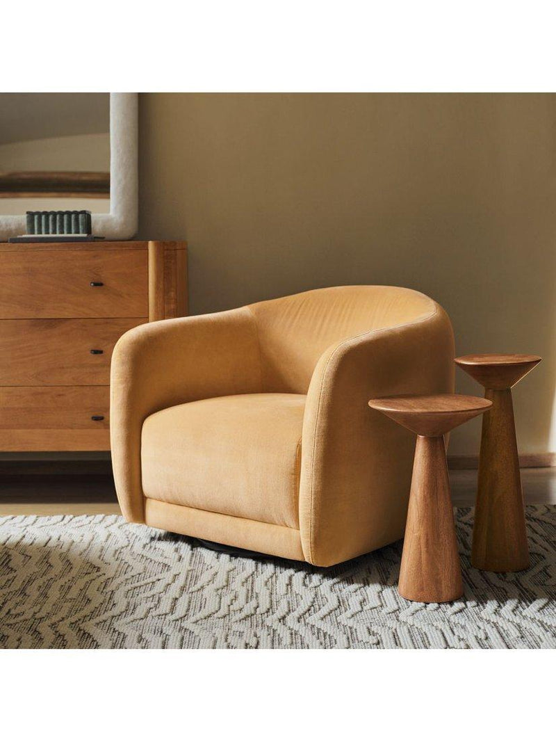 West Elm side table mango wood 53cm - British product