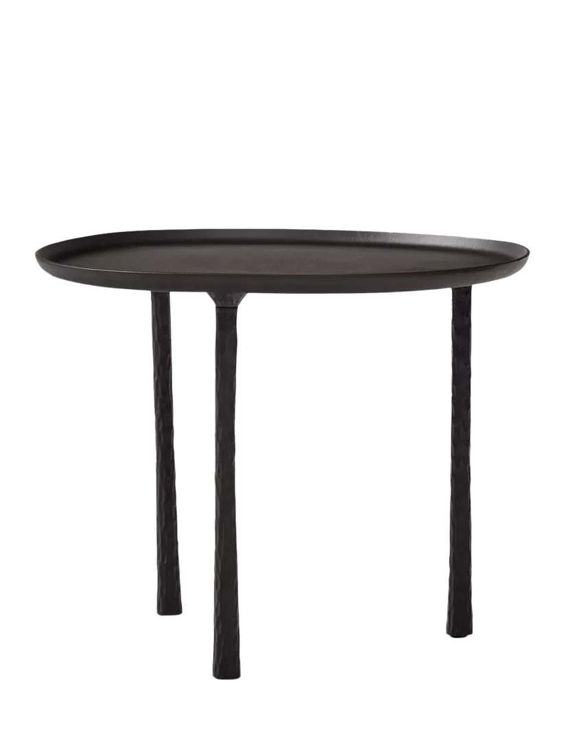 West Elm Sintra metal side table dark bronze 61cm (British brand)