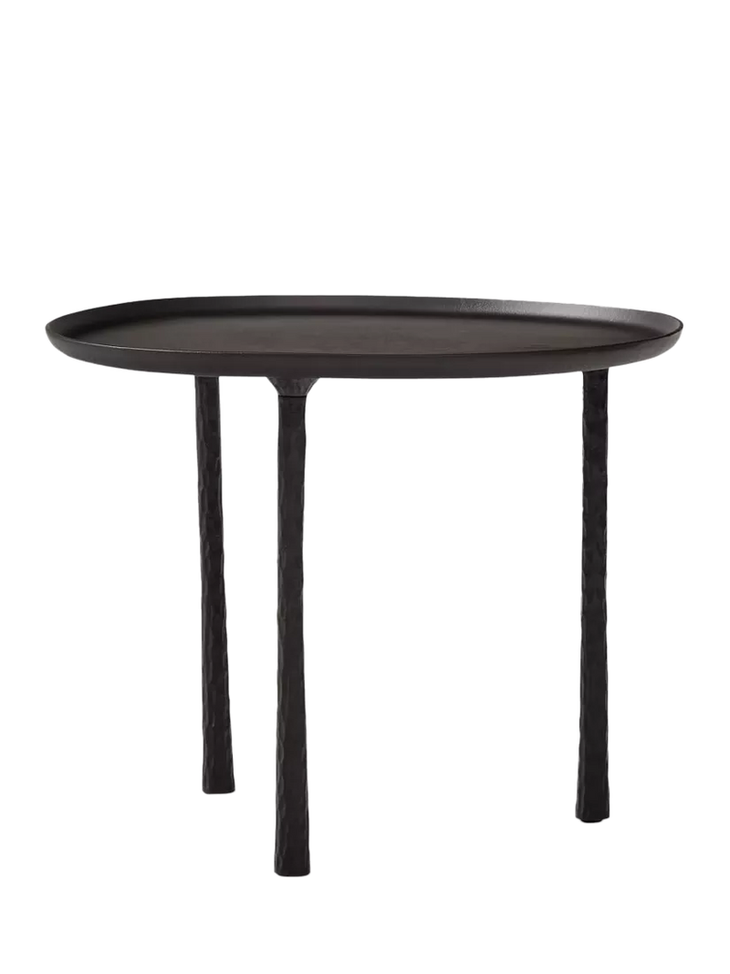 West Elm Sintra metal side table dark bronze 61cm (British brand)