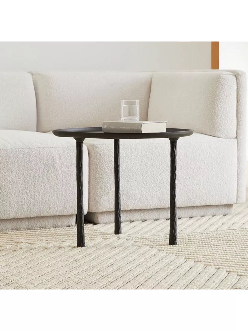 West Elm Sintra metal side table dark bronze 61cm (British brand)
