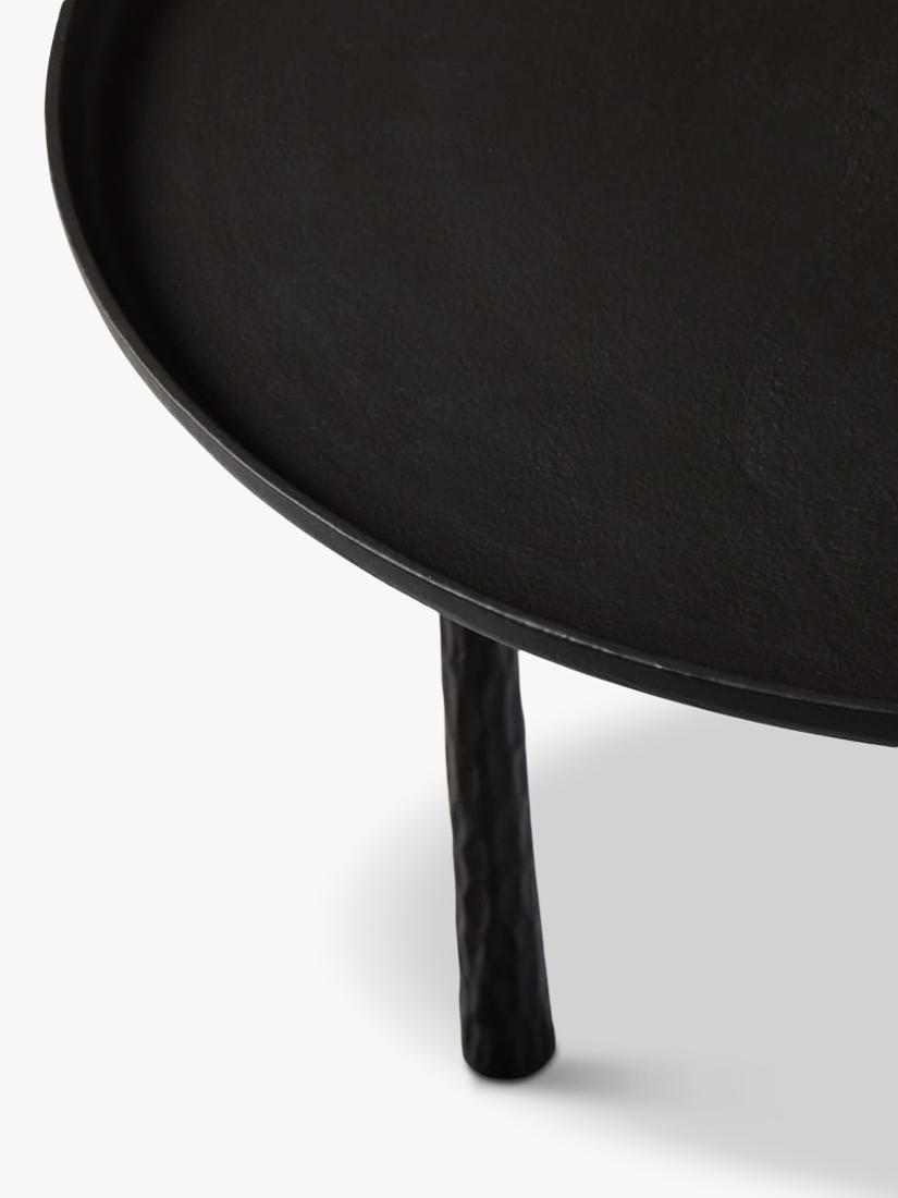 West Elm Sintra metal side table dark bronze 61cm (British brand)