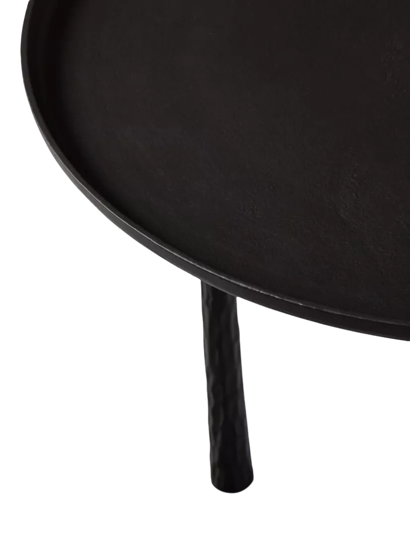 West Elm Sintra metal side table dark bronze 61cm (British brand)
