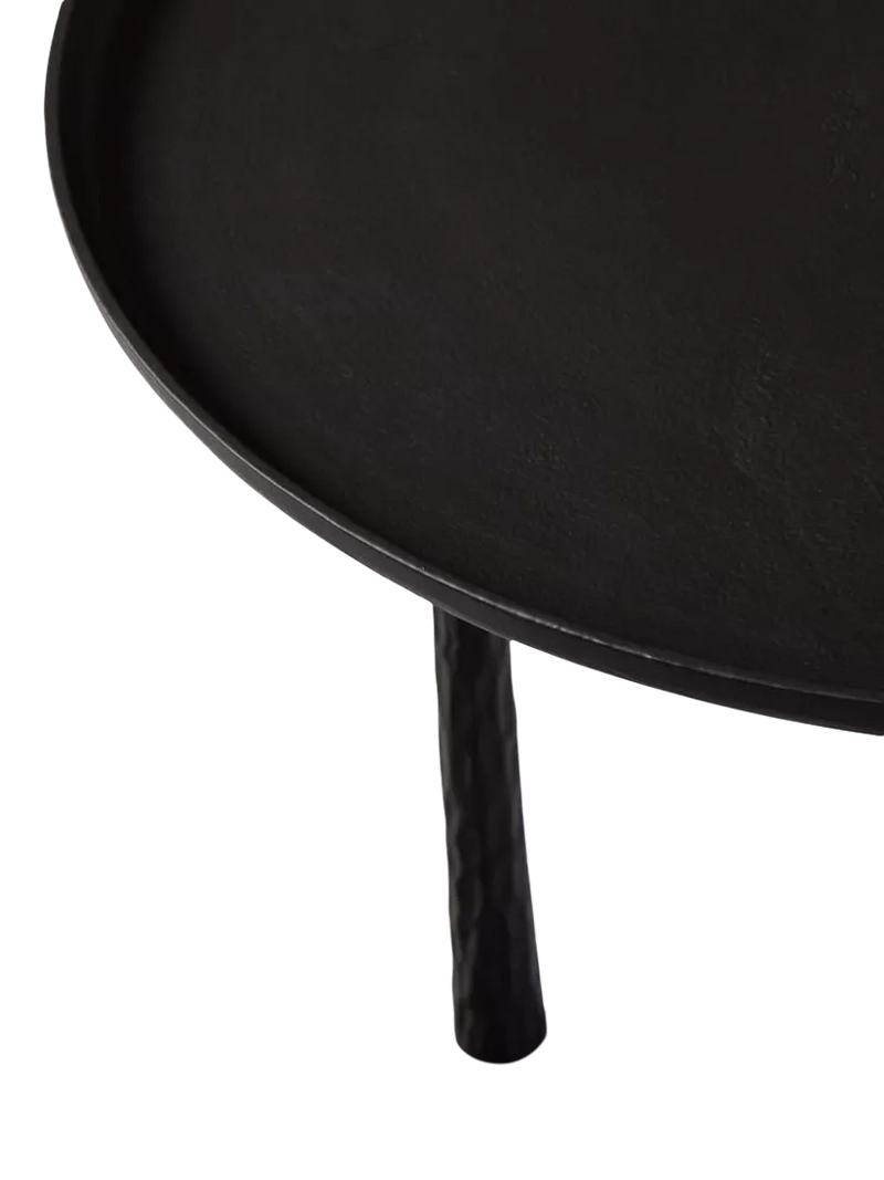 West Elm Sintra metal side table dark bronze 61cm (British brand)