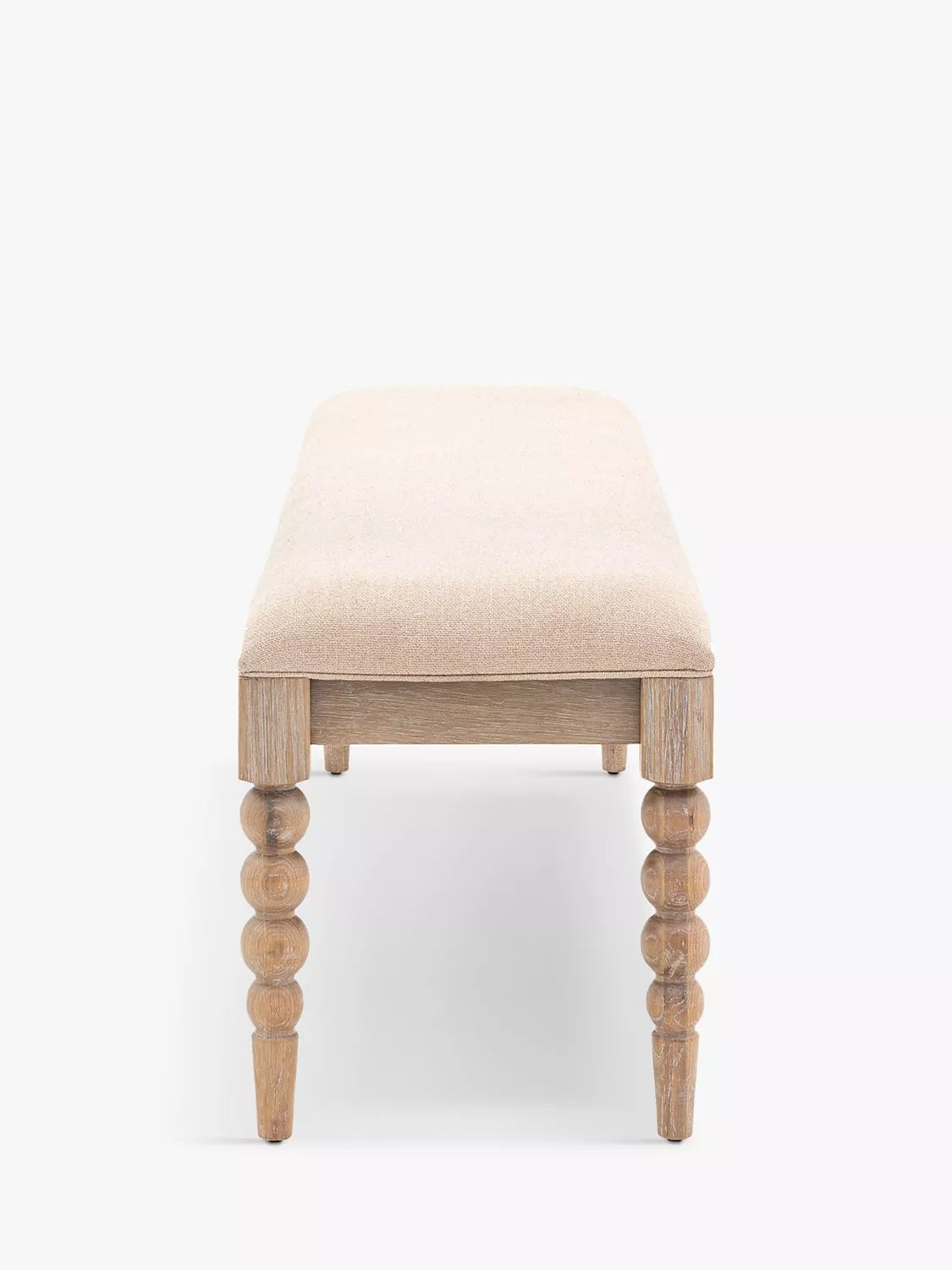 Gallery Direct Bessemer oak upholstered dining bench 145cm, UK version