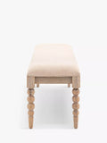 Gallery Direct Bessemer oak upholstered dining bench 145cm, UK version