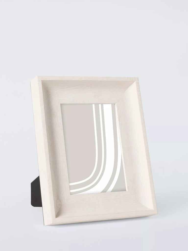 John Lewis Deep Wood-Effect Photo Frame, 5 x 7" (13 x 18cm), White