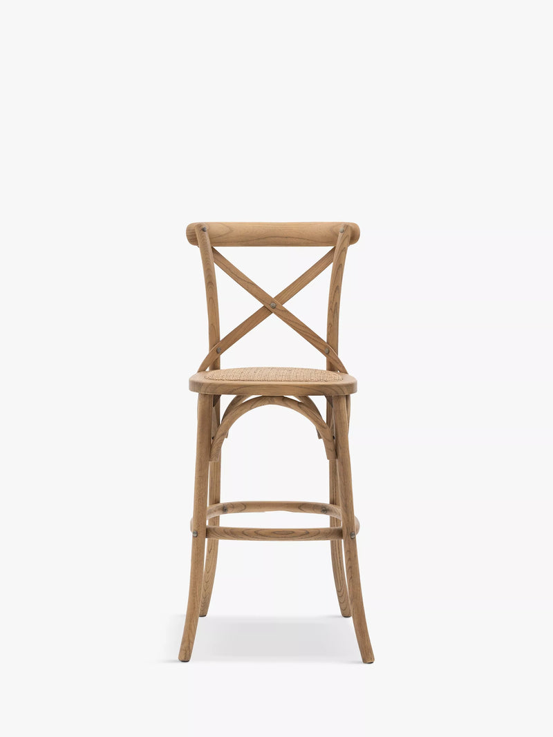 Gallery Direct Ocala bar stools set of two natural finish imported from the UK