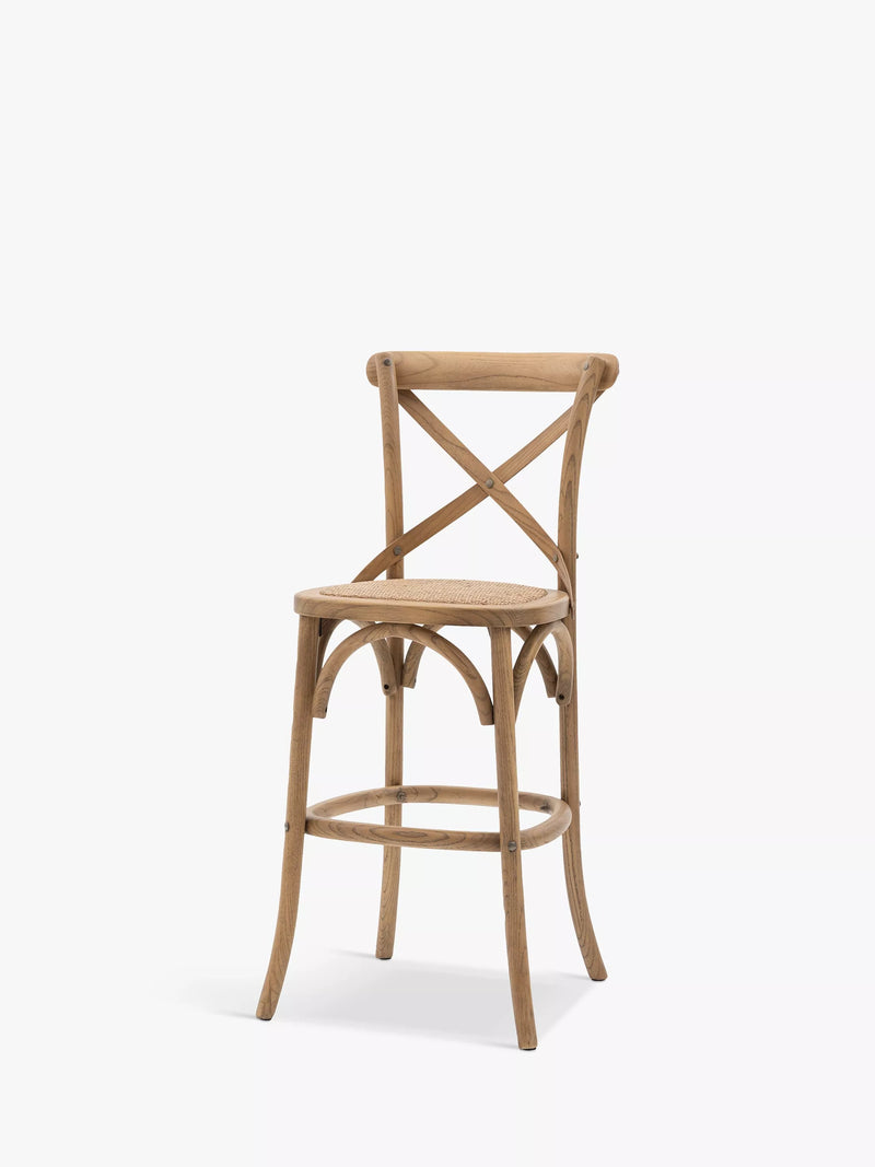 Gallery Direct Ocala bar stools set of two natural finish imported from the UK