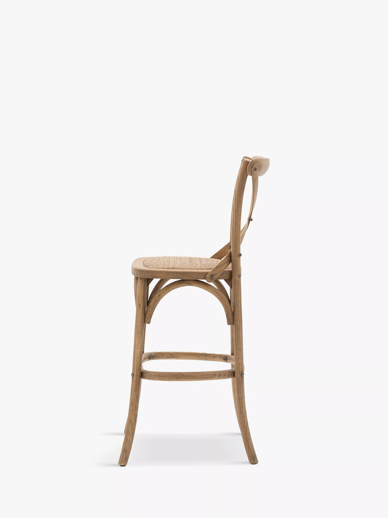 Gallery Direct Ocala bar stools set of two natural finish imported from the UK
