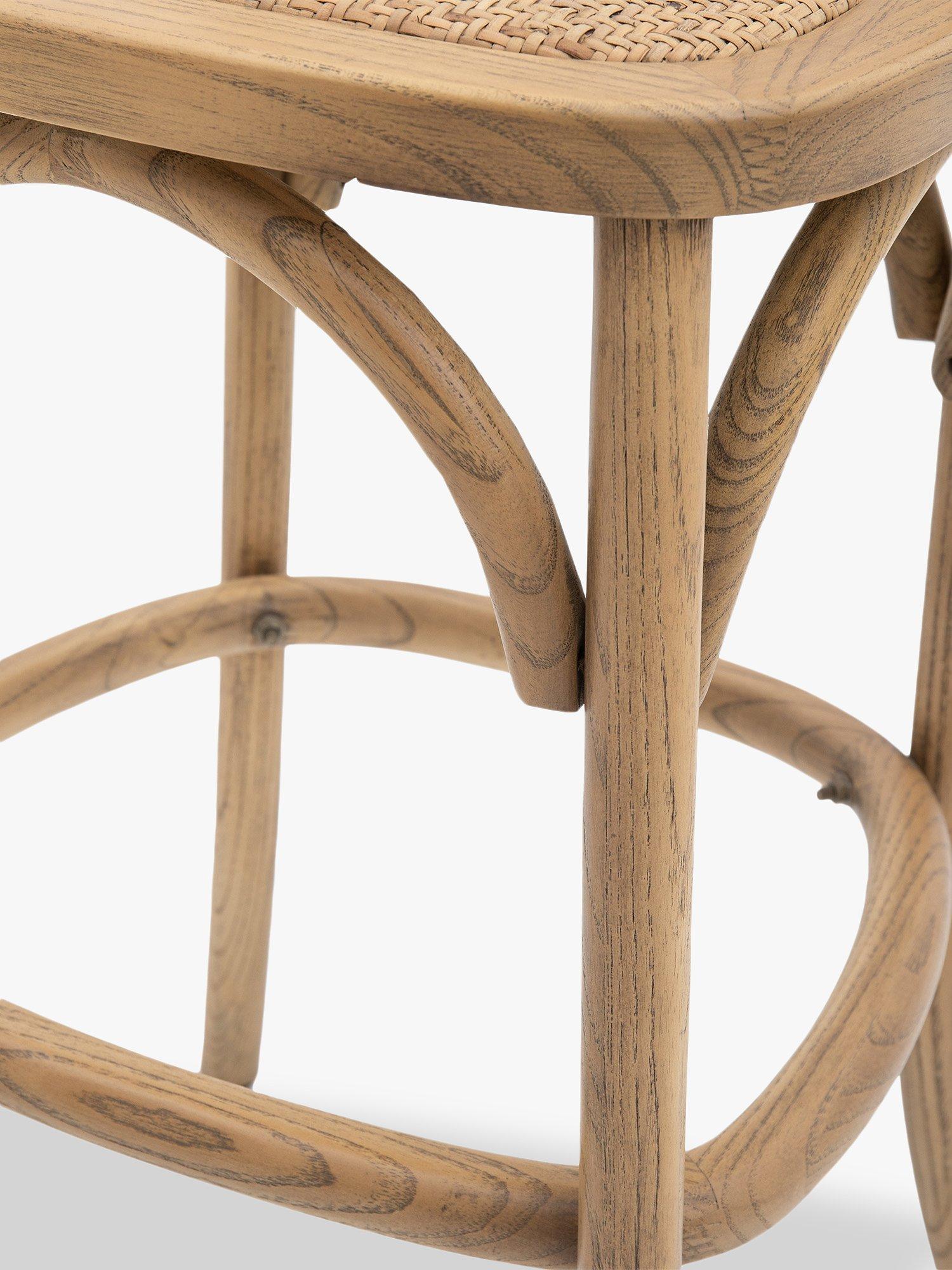 Gallery Direct Ocala bar stools set of two natural finish imported from the UK