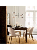 West Elm Boerum dining chair in sand burnt wax finish - British product